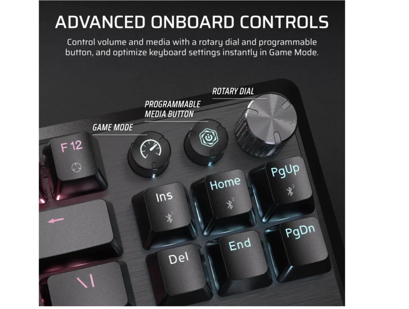 Corsair K70 CORE TKL RGB Wireless Mechanical Gaming Keyboard - MLX Red Switch - Image 5