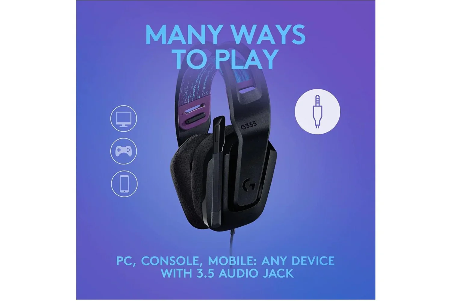 Logitech G335 Wired Gaming Headset - Image 3