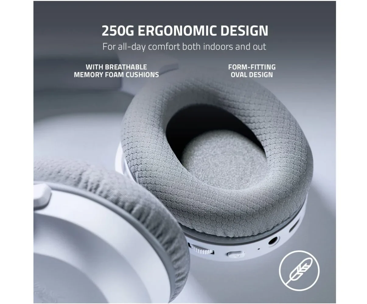 Razer Barracuda X 2022 Wireless Multi-Platform Gaming Headset - Mercury White - Image 3